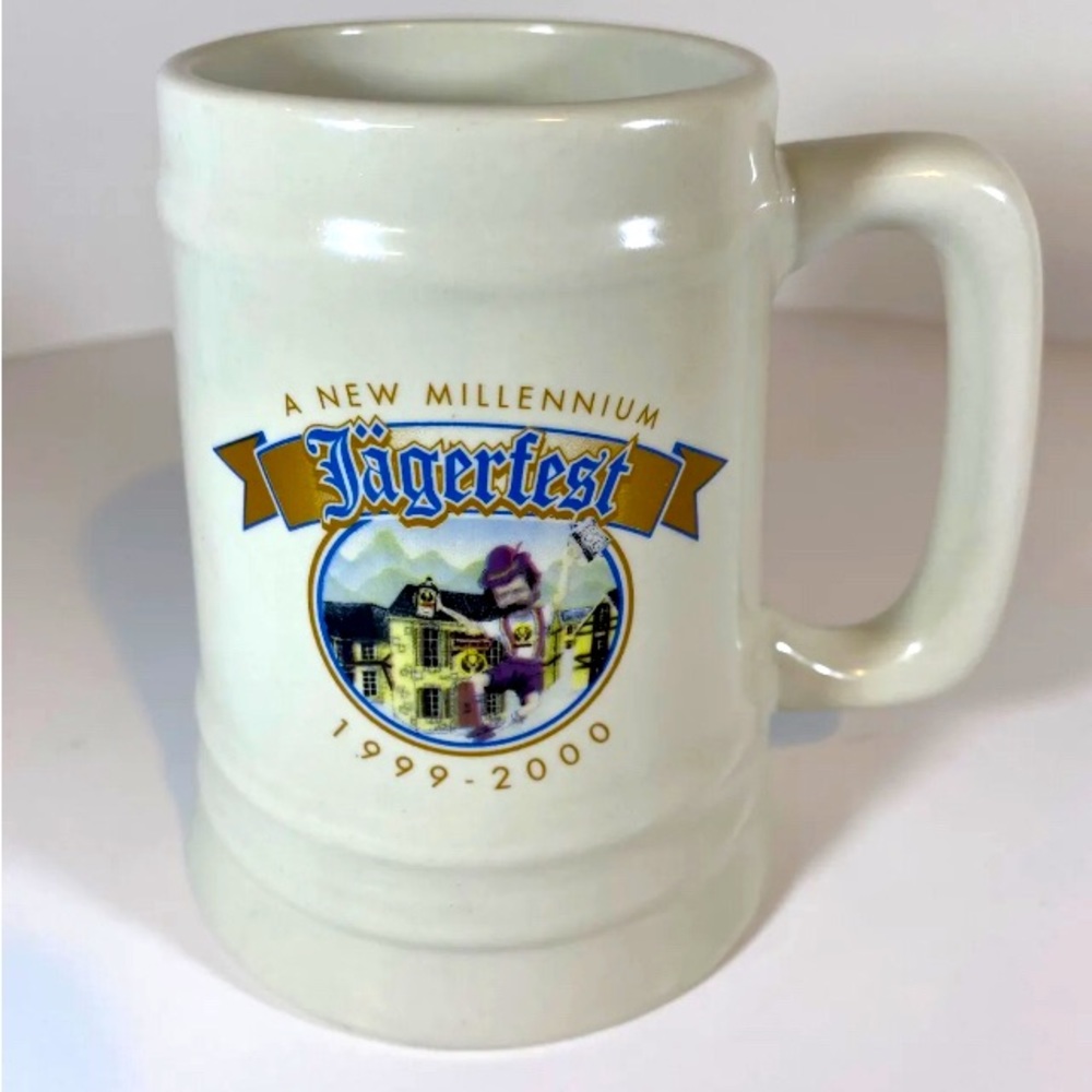 A NEW MILLENNIUM JAGERFEST 1999-2000 BEER COFFEE STEIN MUG CUP